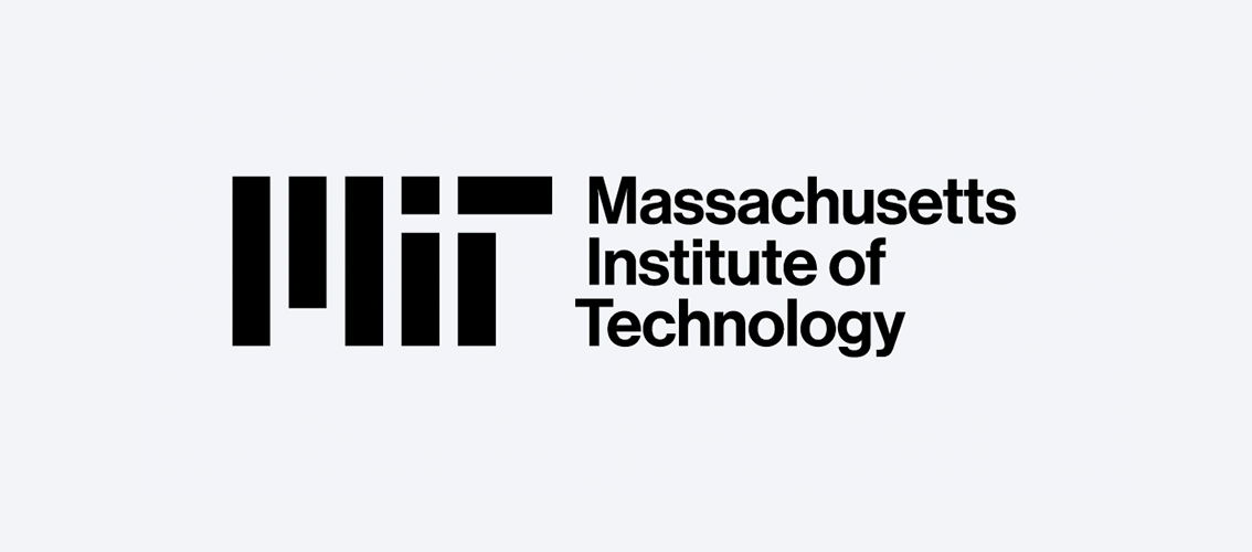The three-line logo lock-up. The MIT logo is next to Massachusetts Institute of Technology.