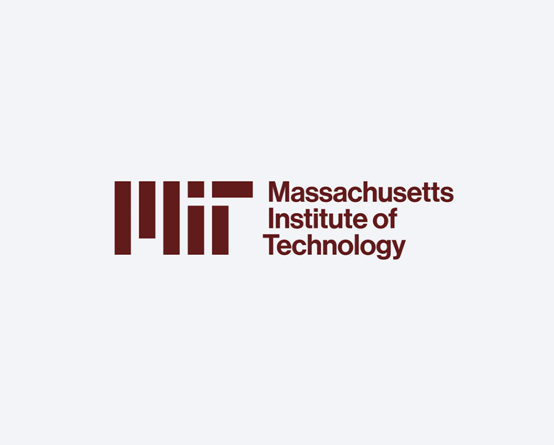 The three-line logo lock-up in MIT red. The MIT logo is next to Massachusetts Institute of Technology.