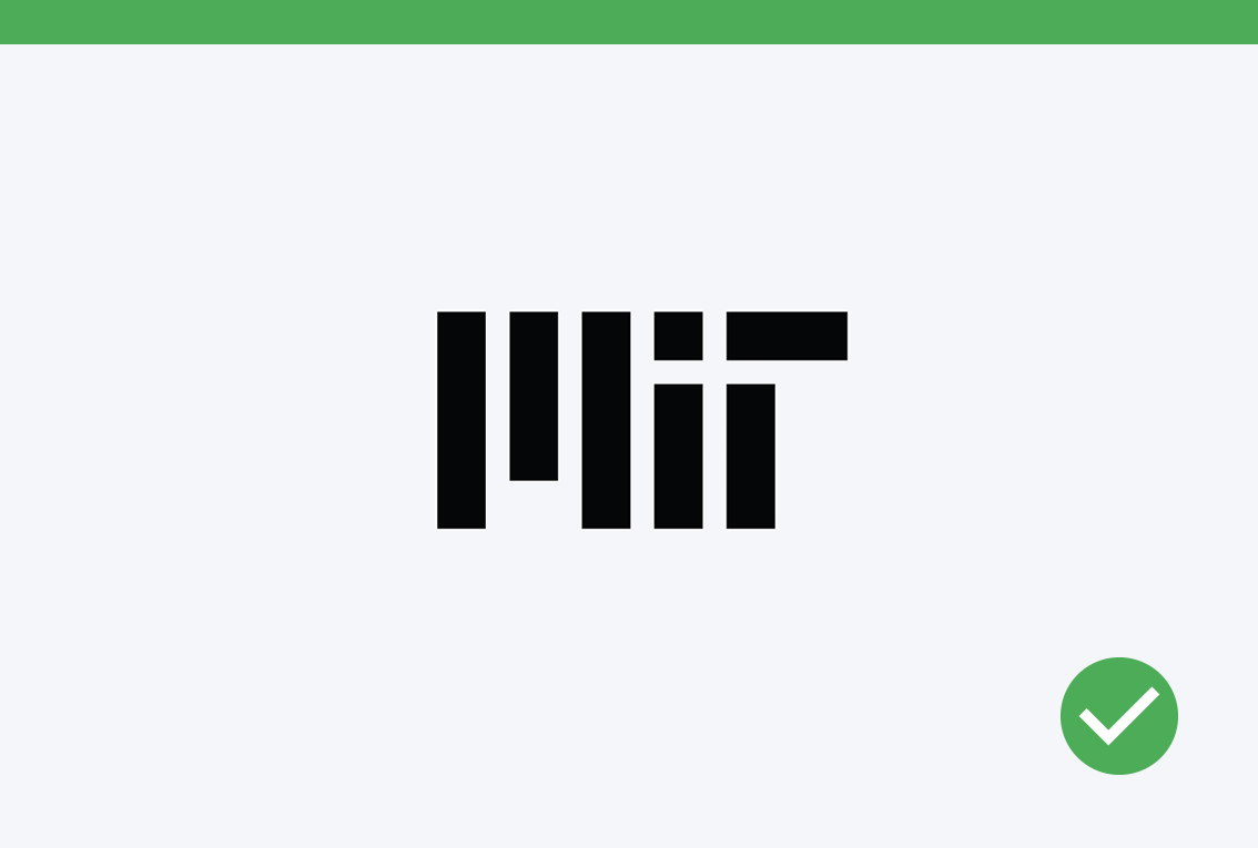 Do example that shows the updated MIT logo.