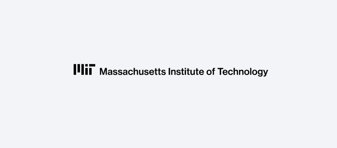 The one-line micro logo lock-up. The MIT logo is next to Massachusetts Institute of Technology.