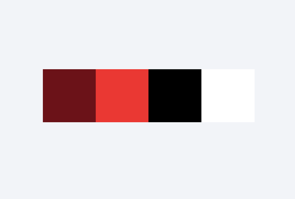 Black to Red Color Palette