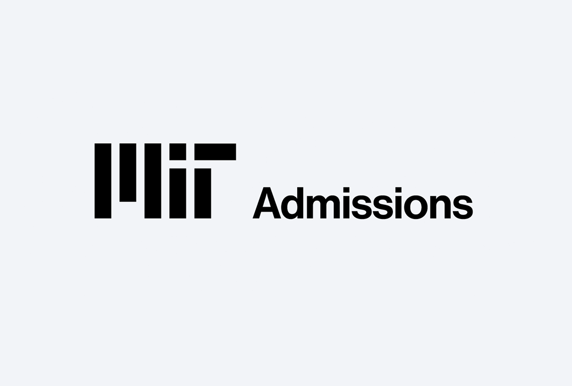 Admissions sub-brand logo in black.