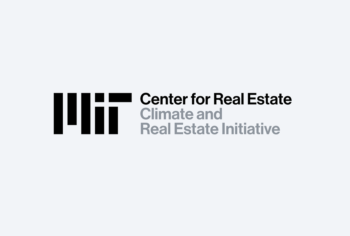 Two-level sub-branding that uses Center for Real Estate/Climate and Real Estate Initiative as the example.